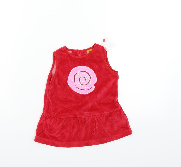 me&i Girls Red   Fit & Flare  Size 12-18 Months