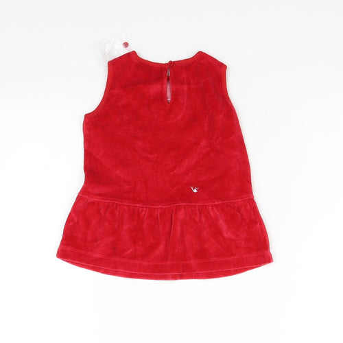 me&i Girls Red   Fit & Flare  Size 12-18 Months