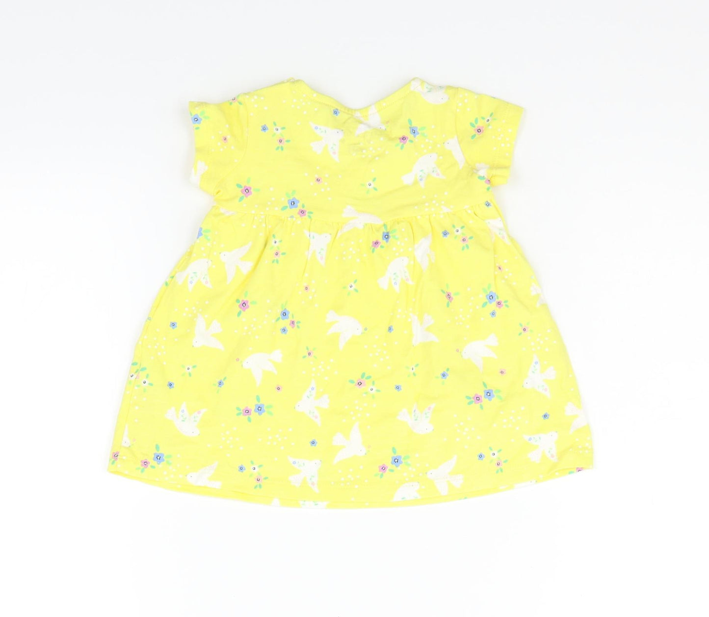 F&F Girls Yellow   Basic T-Shirt Size 3-6 Months