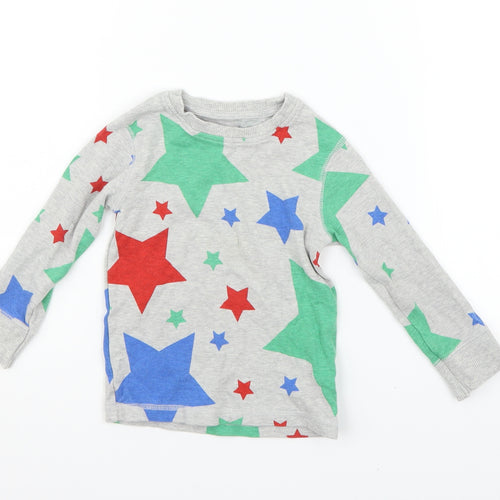 NEXT Girls Grey Geometric  Pullover Jumper Size 2 Years  - STAR