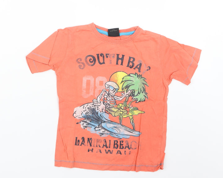 NEXT Boys Orange   Basic T-Shirt Size 4 Years