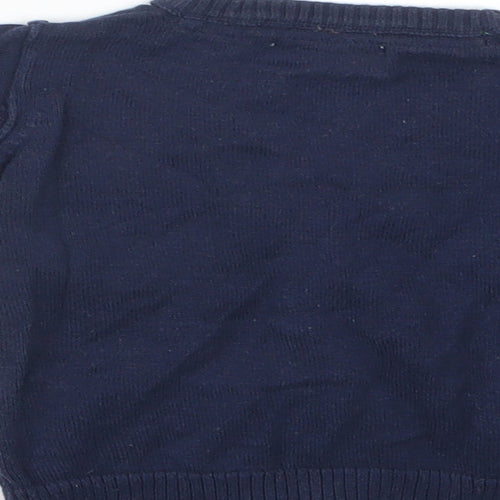 Earlydays Boys Blue  Knit Cardigan Jumper Size 6-9 Months