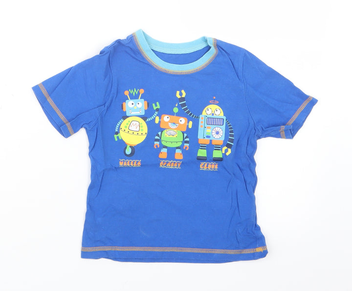 George Boys Blue Basic T-Shirt Size 3-4 Years