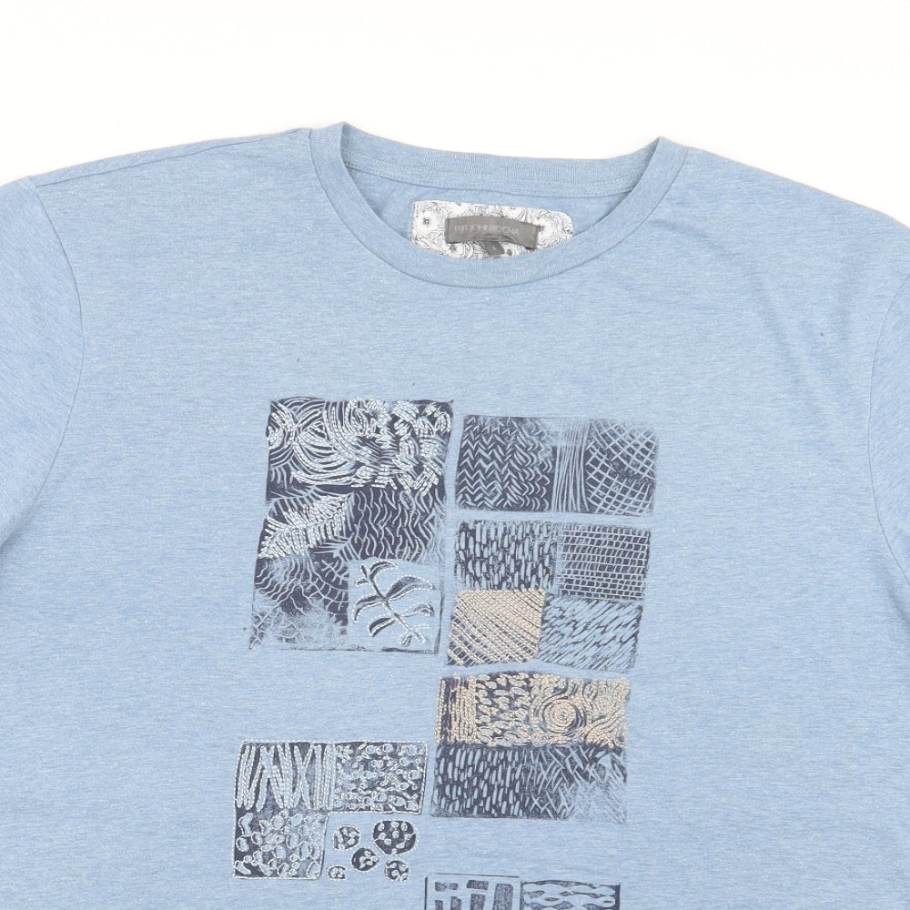 RJR.John Rocha Mens Blue    T-Shirt Size L