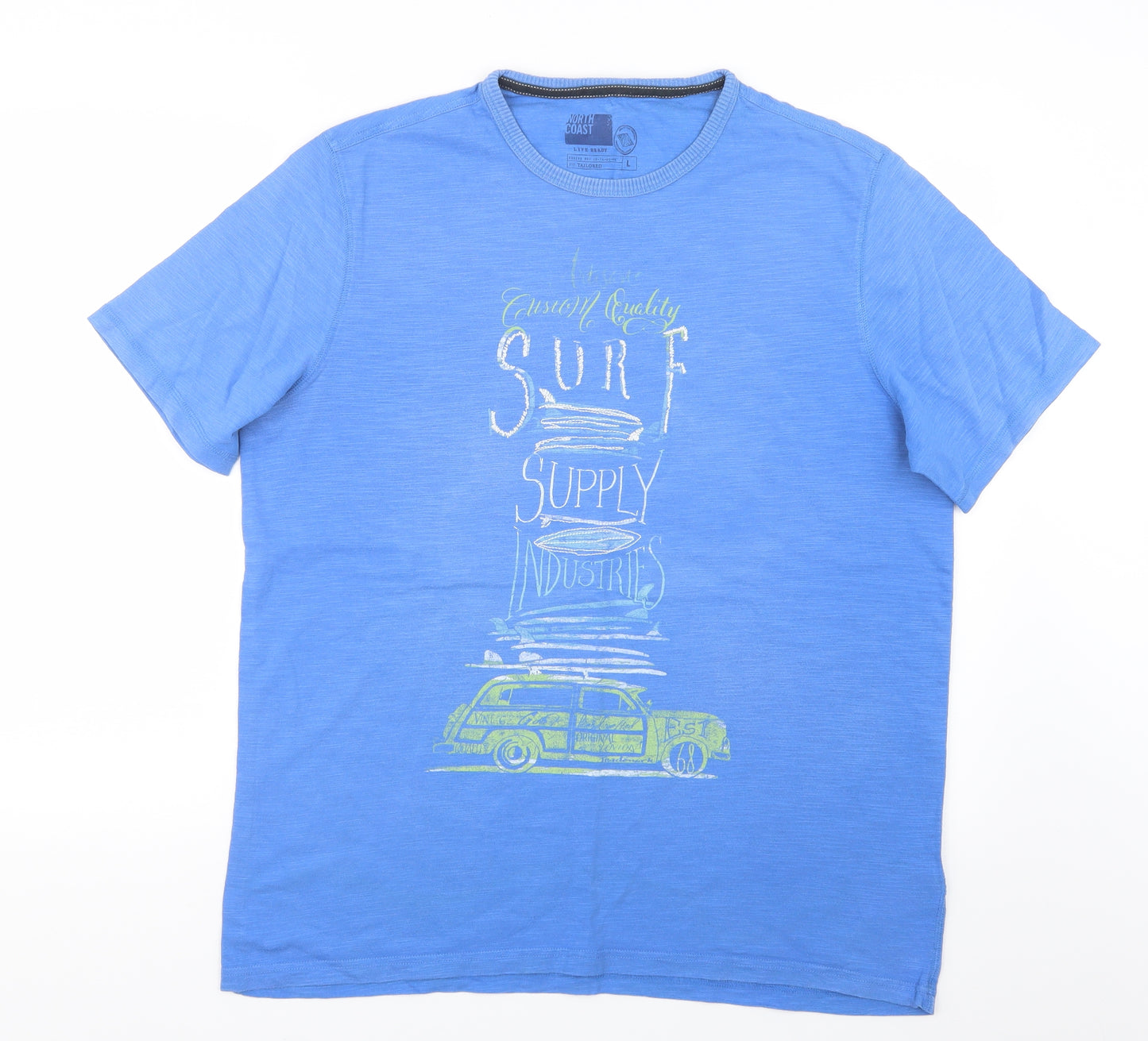 Marks and Spencer Mens Blue    T-Shirt Size L