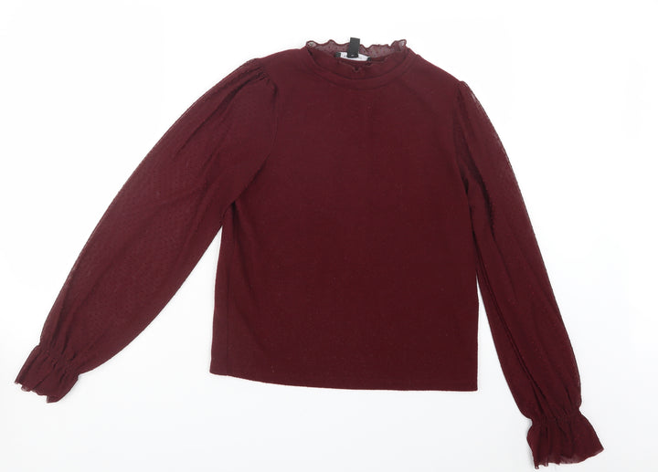 New Look Womens Purple Pullover Jumper Size 10