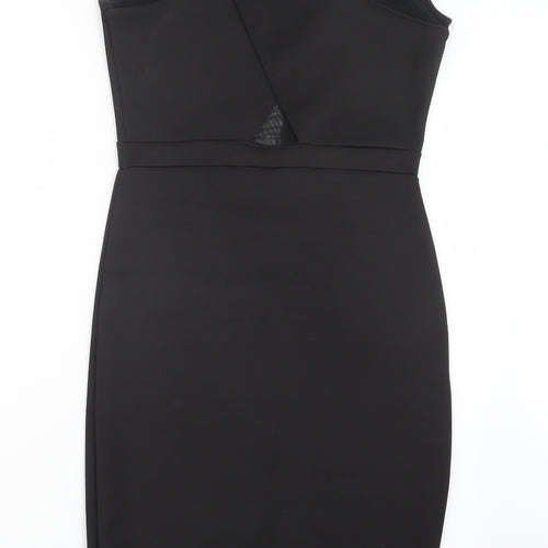 Preworn Womens Black   Pencil Dress  Size 8
