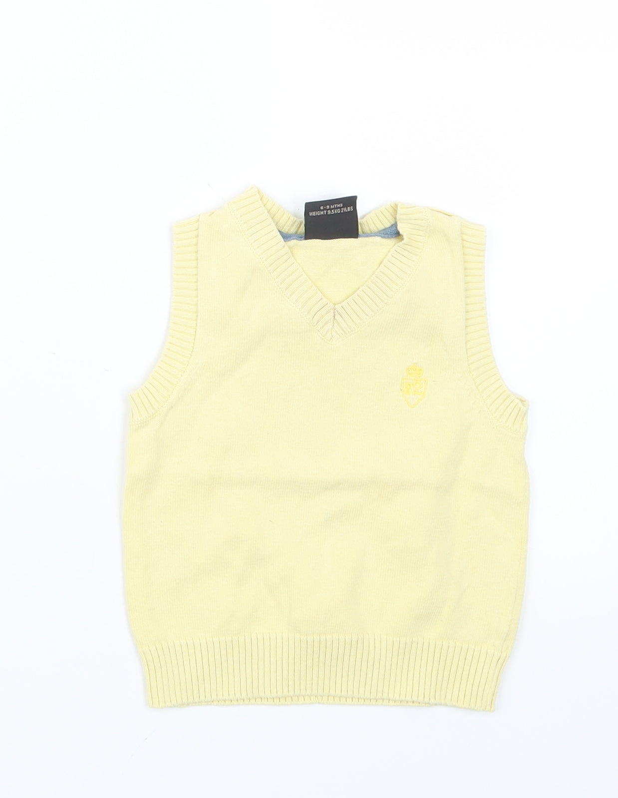 NEXT Boys Yellow  Knit Pullover Jumper Size 6-9 Months
