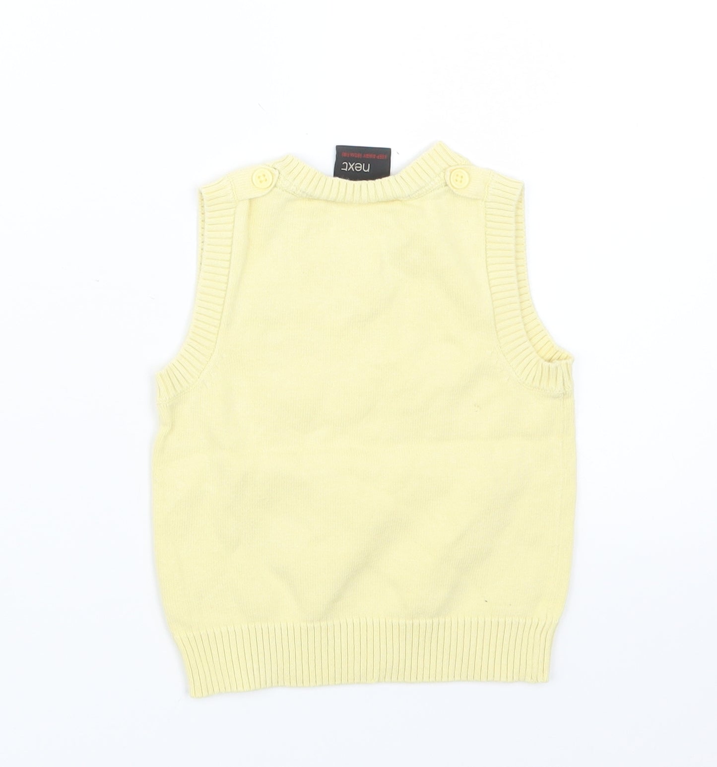 NEXT Boys Yellow  Knit Pullover Jumper Size 6-9 Months