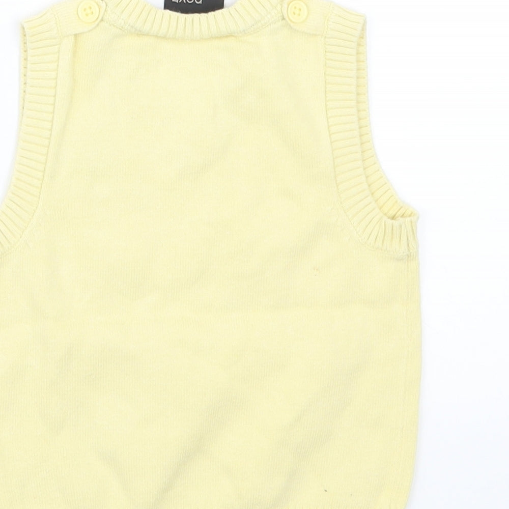 NEXT Boys Yellow  Knit Pullover Jumper Size 6-9 Months