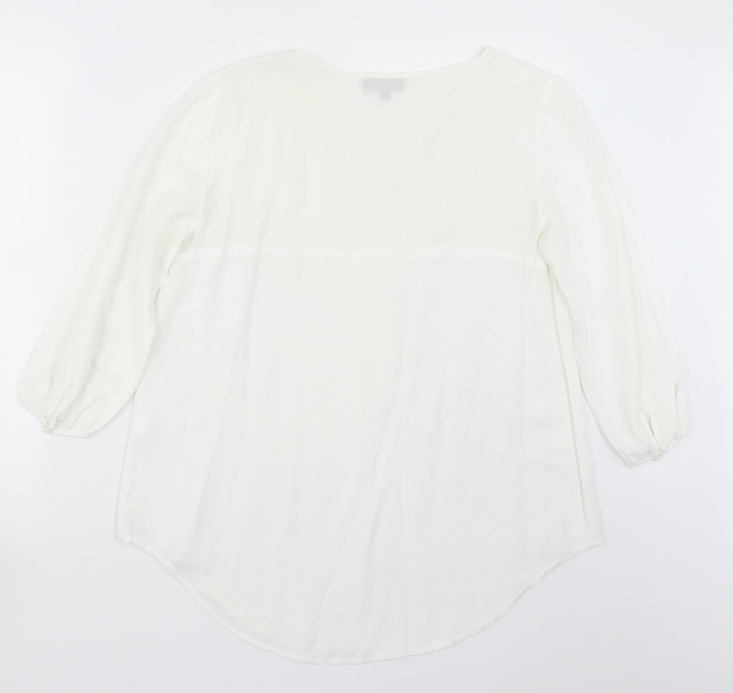 Spense Womens White   Basic Blouse Size M
