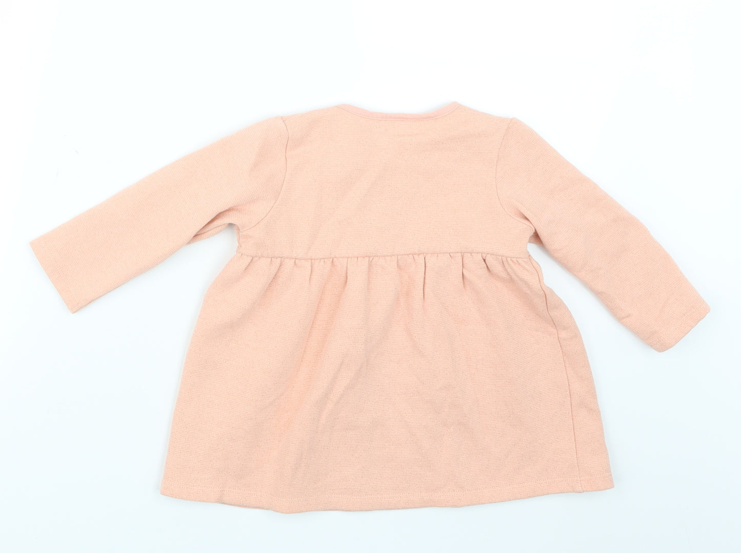 Vertbaudet Girls Pink   Shirt Dress  Size 24 Months