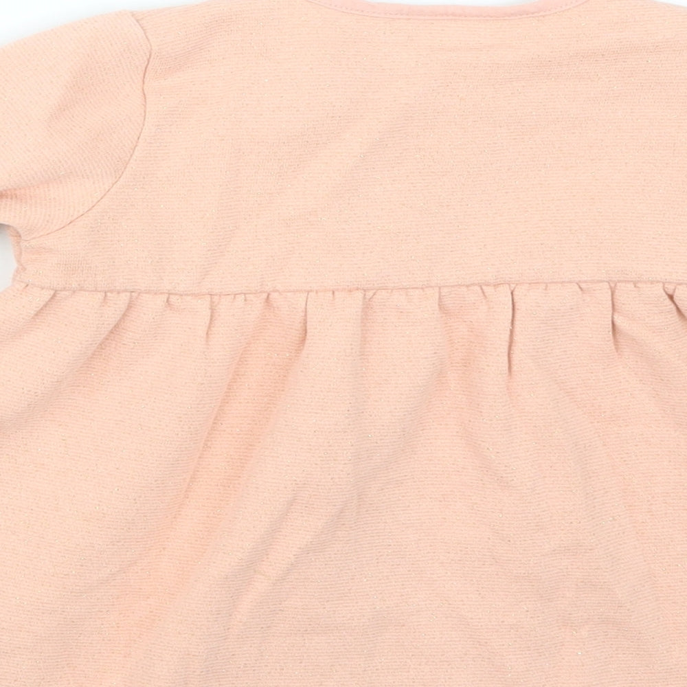 Vertbaudet Girls Pink   Shirt Dress  Size 24 Months