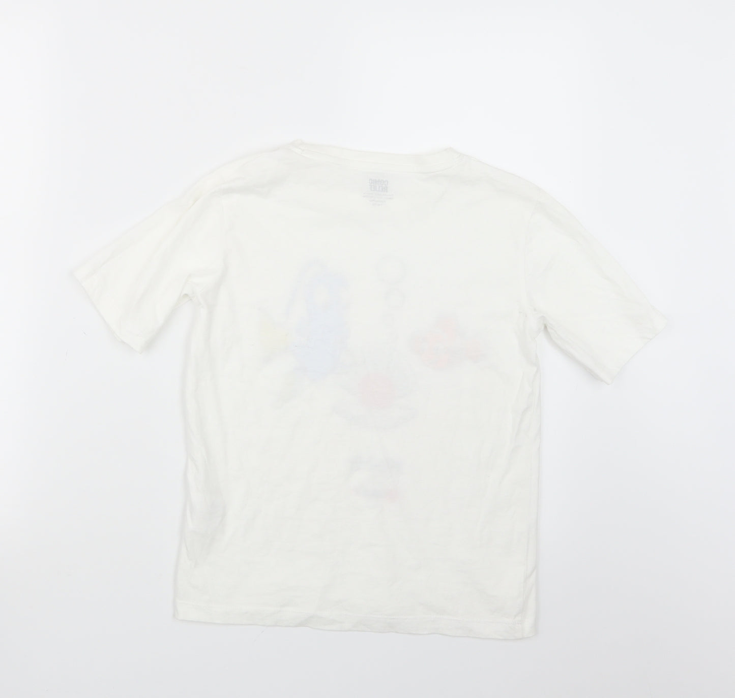 Comic Relief Girls White   Basic T-Shirt Size 9-10 Years  - Finding Nemo