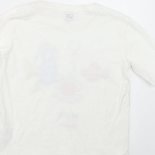 Comic Relief Girls White   Basic T-Shirt Size 9-10 Years  - Finding Nemo