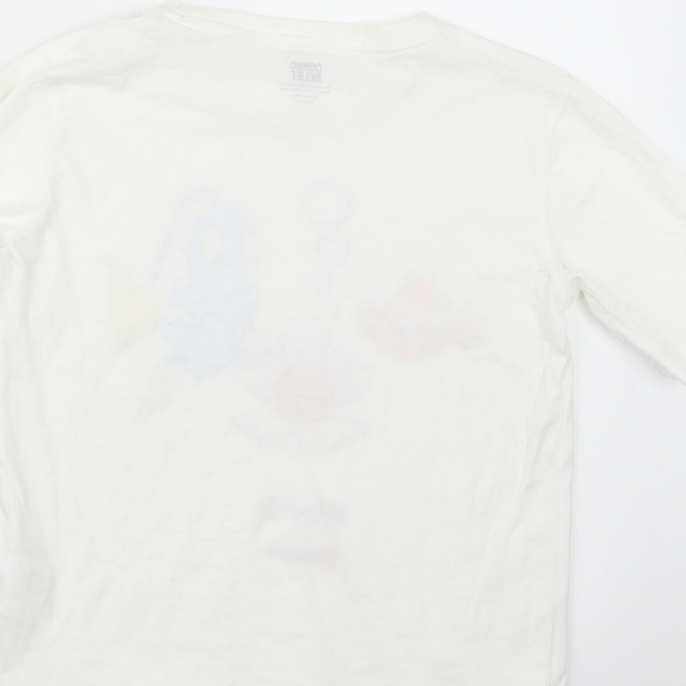 Comic Relief Girls White   Basic T-Shirt Size 9-10 Years  - Finding Nemo