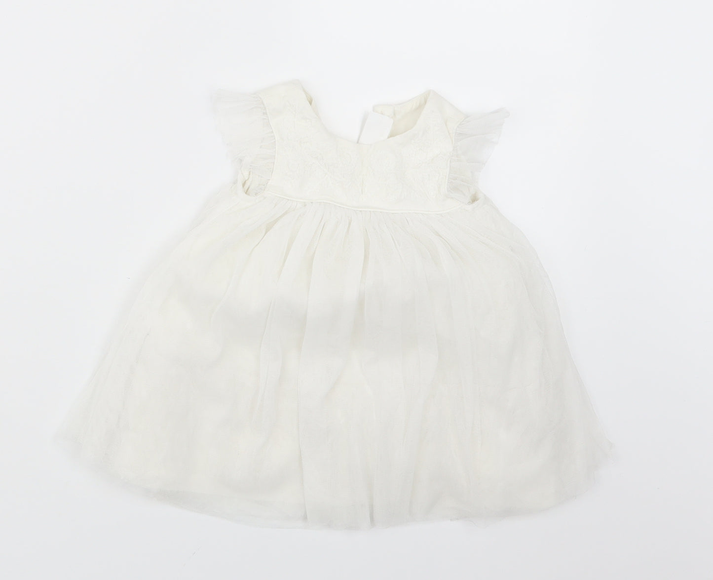 NEXT Girls White   Shirt Dress  Size 3-6 Months