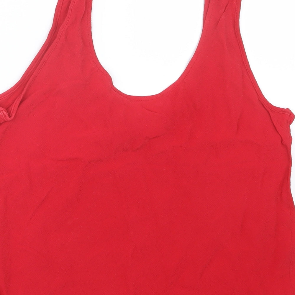 Select Womens Red   Basic Tank Size 18