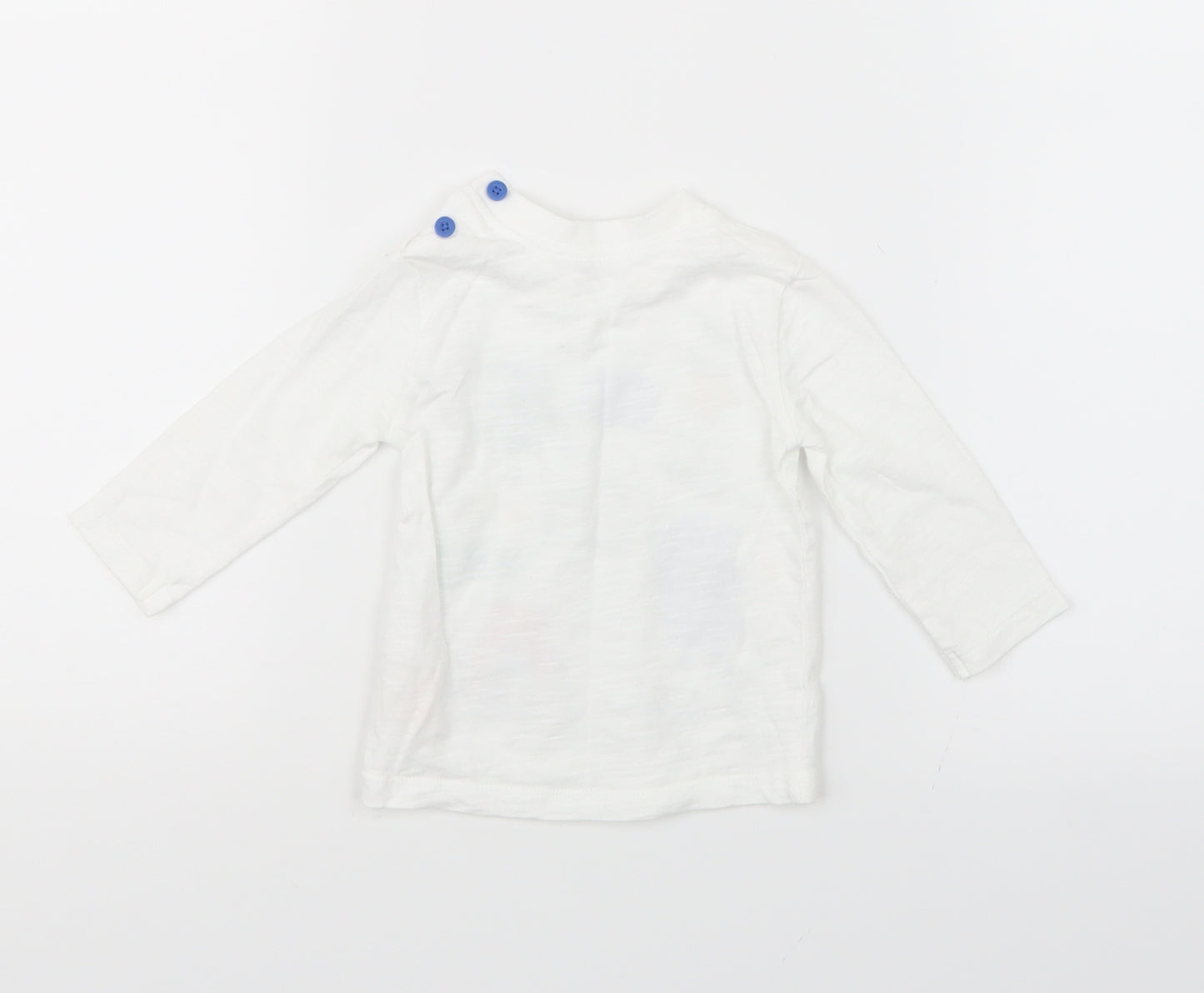 F&F Boys White   Basic T-Shirt Size 0-3 Months