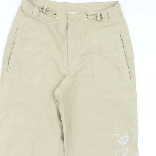 For Women Womens Ivory   Cropped Trousers Size 10 L21 in