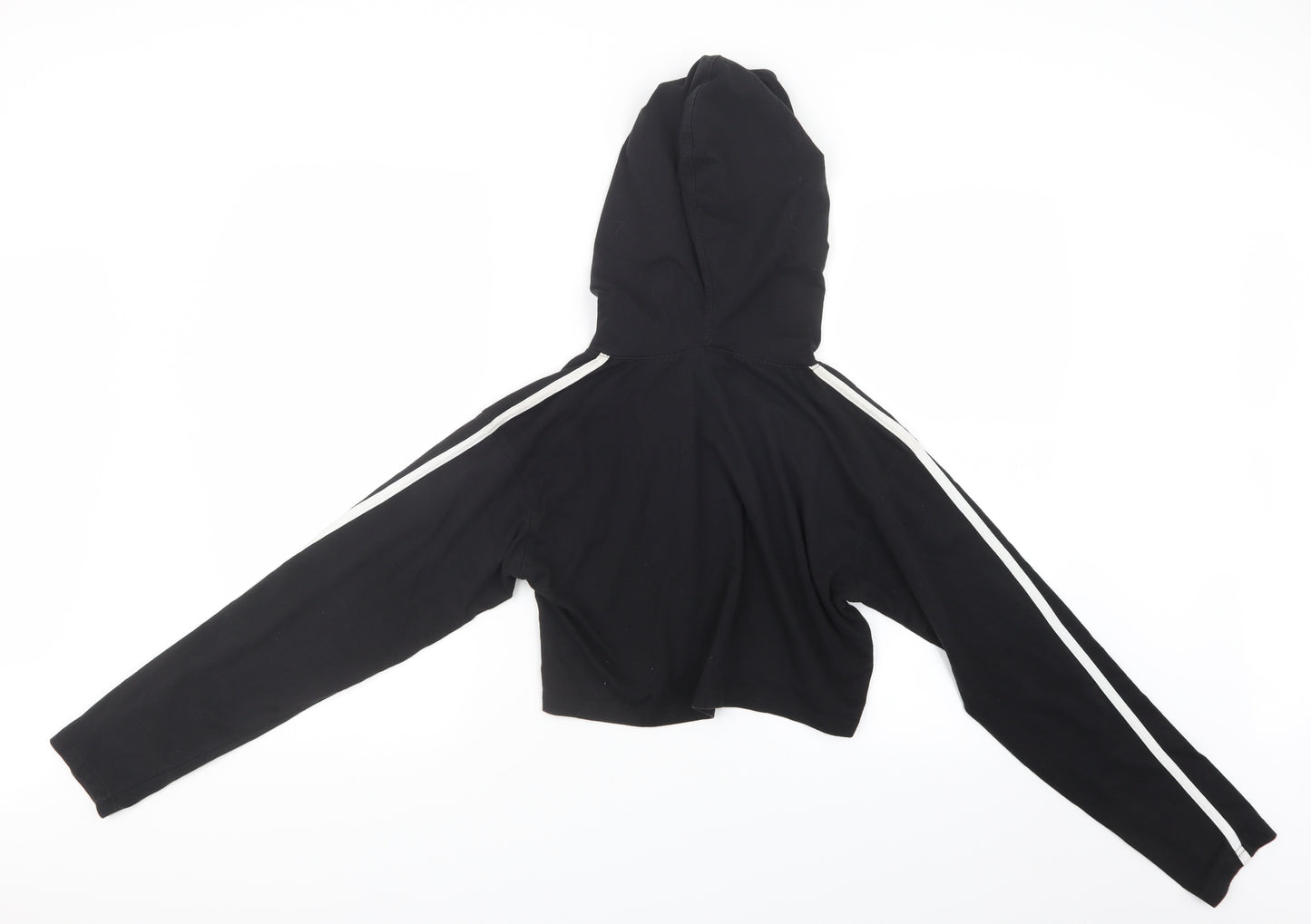 Missguided Womens Black   Pullover Hoodie Size 14  - Cropped