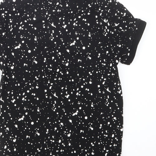 NEXT Boys Black Geometric  Basic Polo Size 6 Years