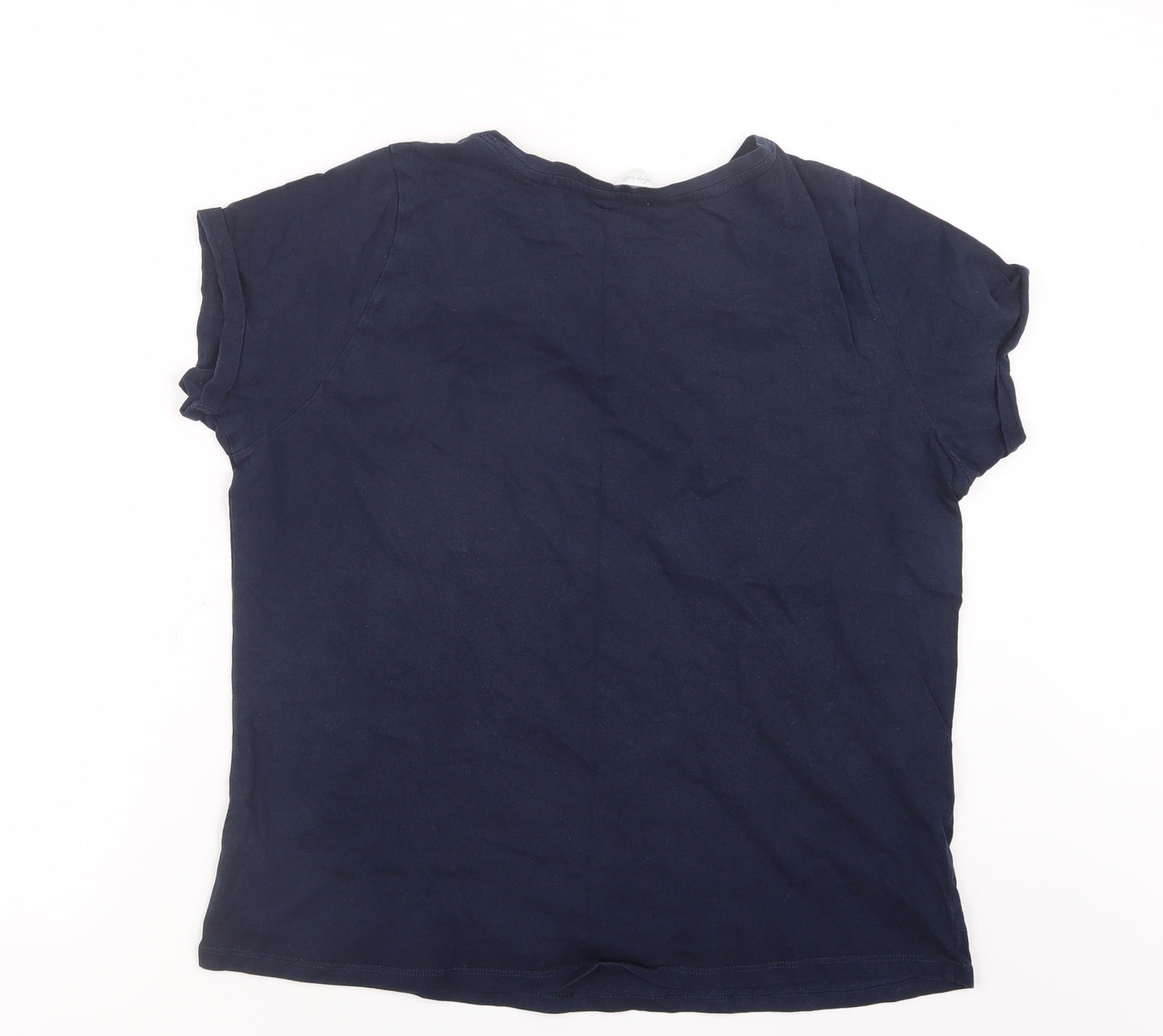 Marks and Spencer Womens Blue Geometric  Top Pyjama Top Size 16