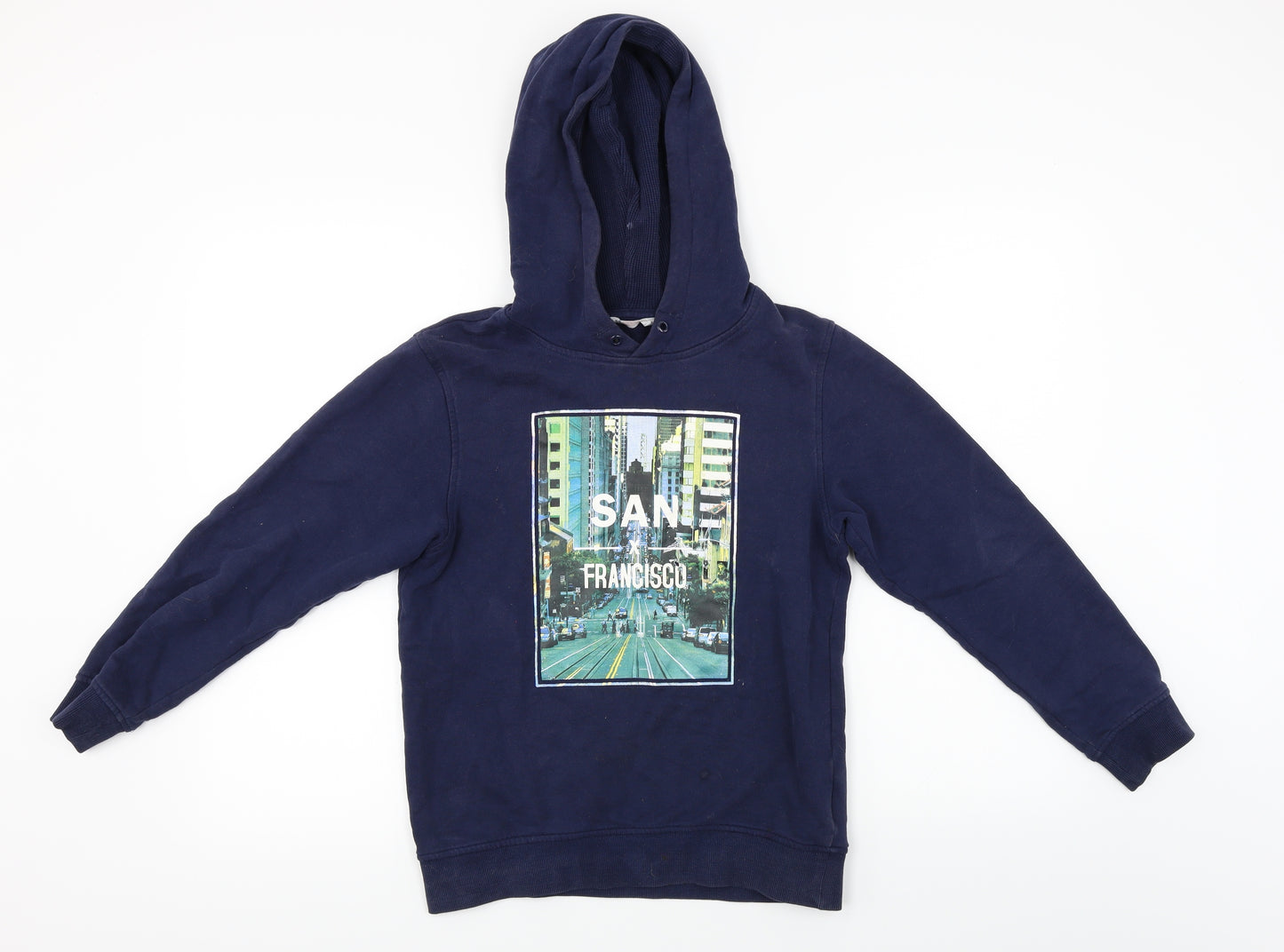 H&M  Boys Blue   Pullover Hoodie Size 10-11 Years
