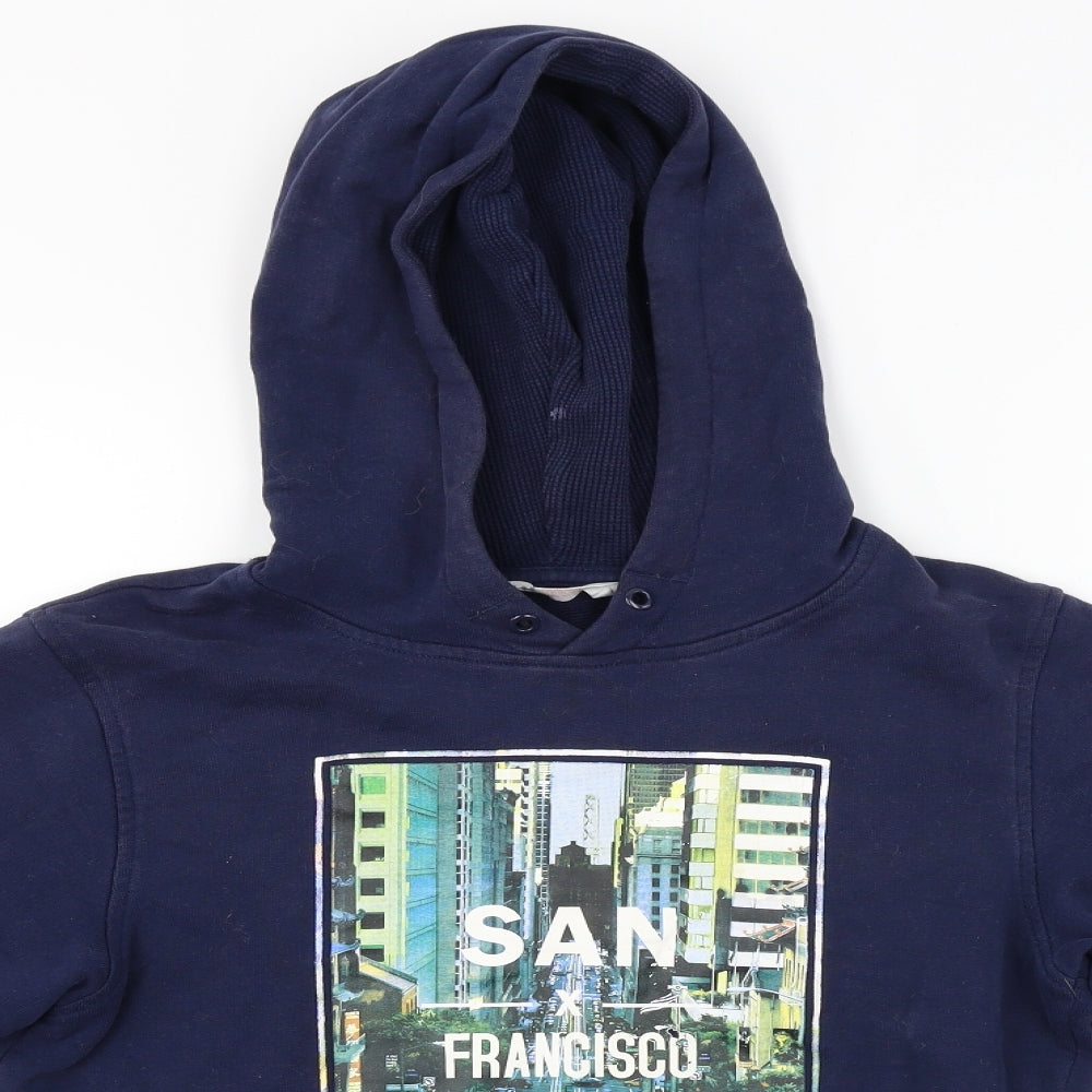 H&M  Boys Blue   Pullover Hoodie Size 10-11 Years