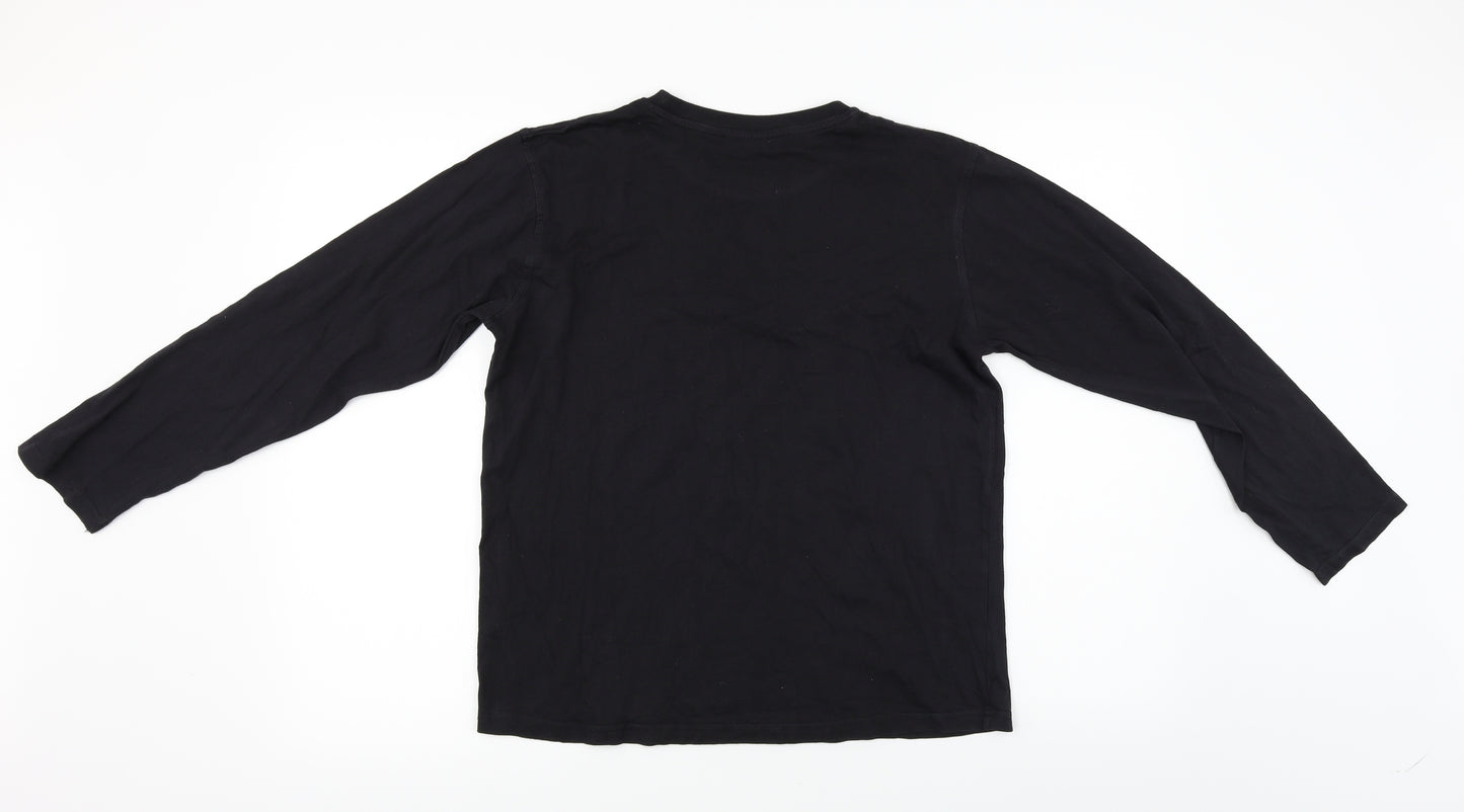 Superman  Womens Black   Basic T-Shirt Size S