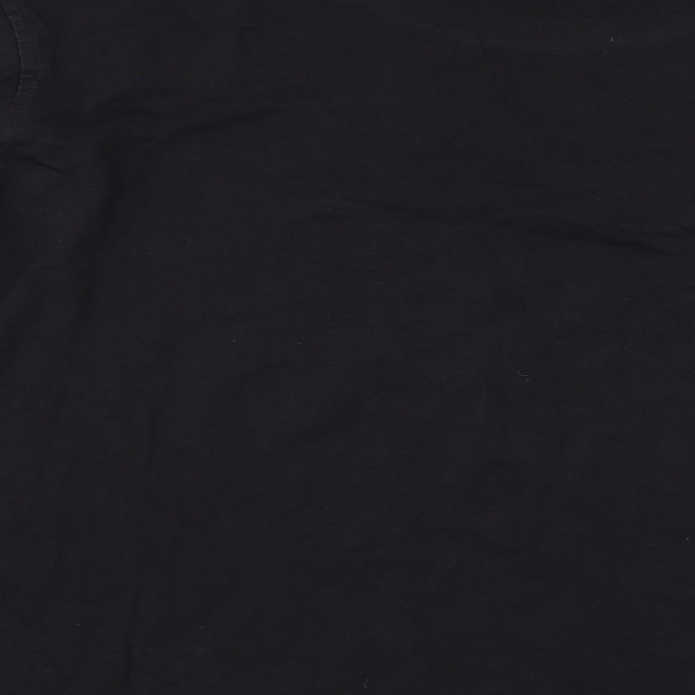 Superman  Womens Black   Basic T-Shirt Size S