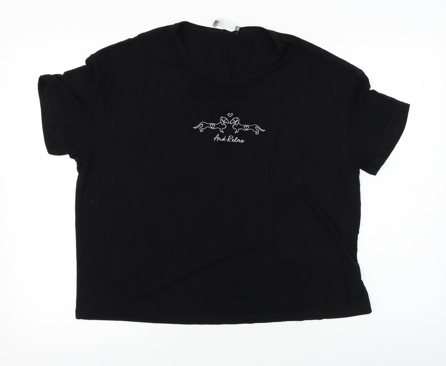 New Look  Womens Black   Basic T-Shirt Size M