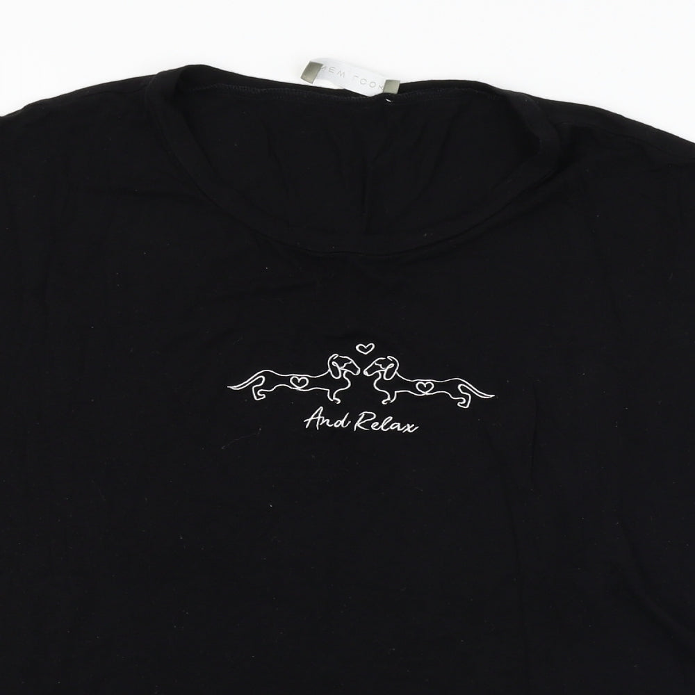 New Look  Womens Black   Basic T-Shirt Size M