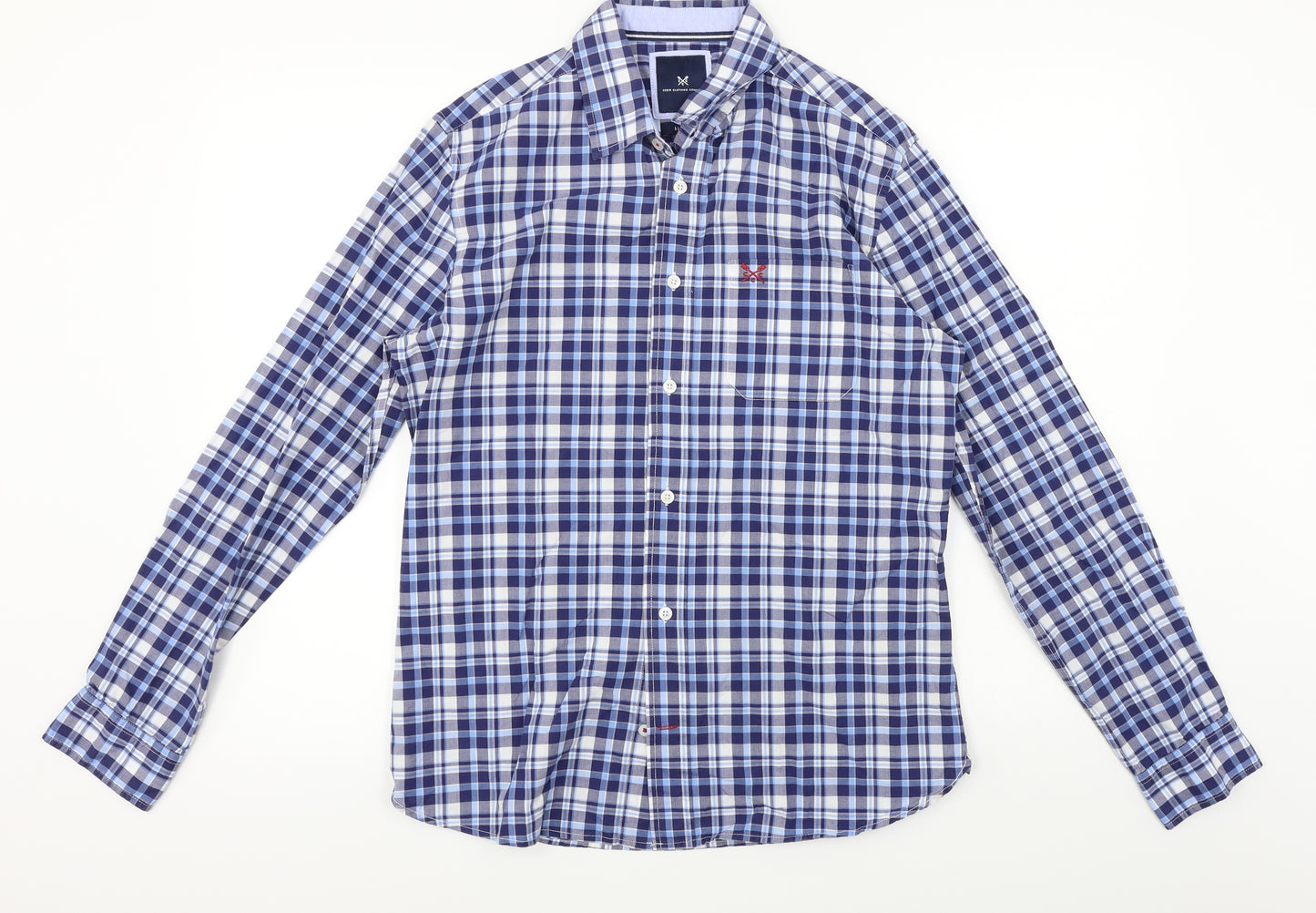 Crew Clothing company  Mens Blue Check   Button-Up Size S