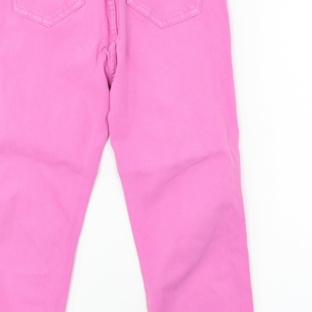 White Stuff  Womens Pink Paisley  Straight Jeans Size 10 L21 in