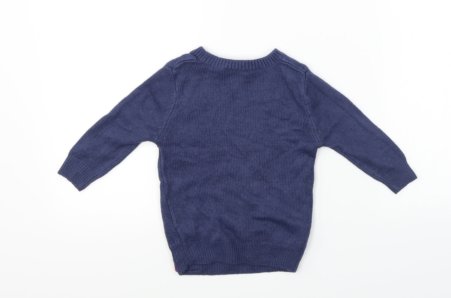 George  Girls Blue   Pullover Jumper Size 2-3 Years  - Christmas Jumper