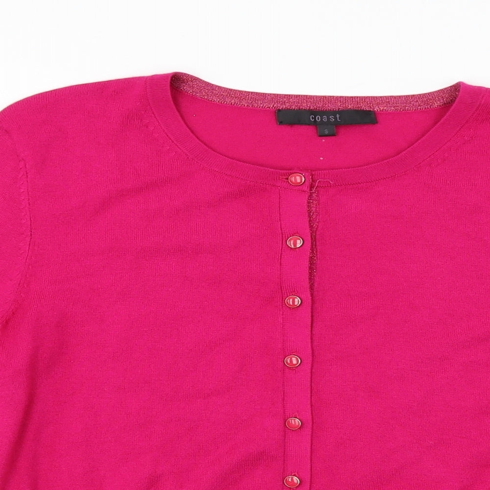 Coast  Womens Pink   Cardigan Jumper Size S