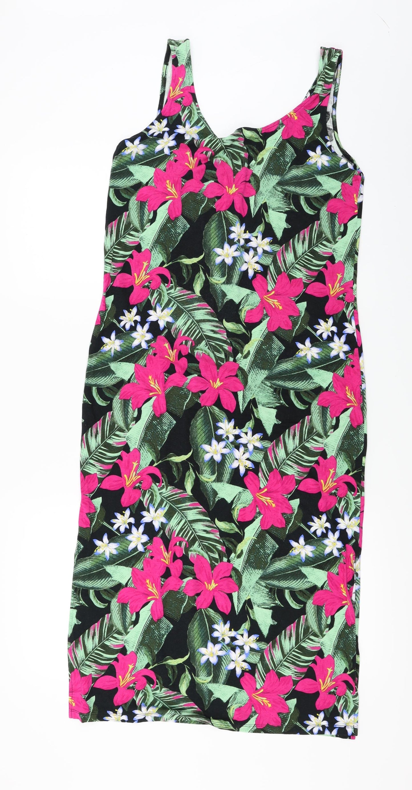 F&F  Womens Green Floral  Basic Blouse Size 10