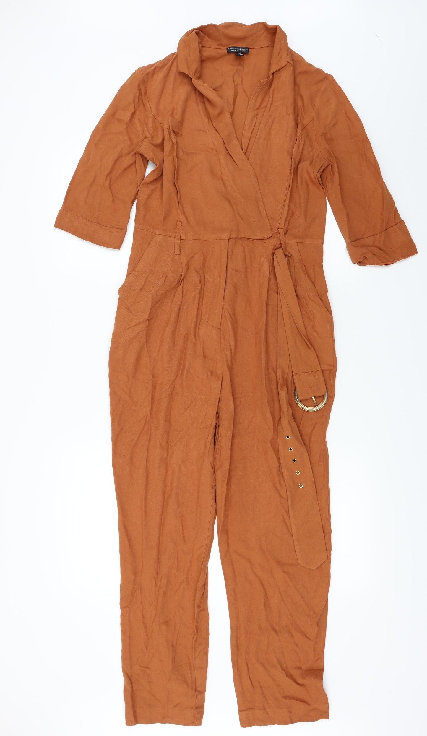 Miss Selfridge  Womens Brown   Jumpsuit One-Piece Size 8