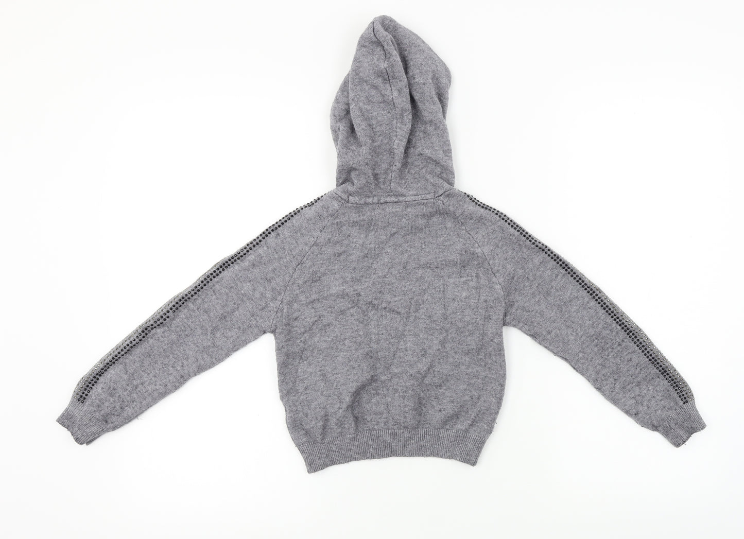 Primark  Girls Grey   Pullover Hoodie Size 7-8 Years