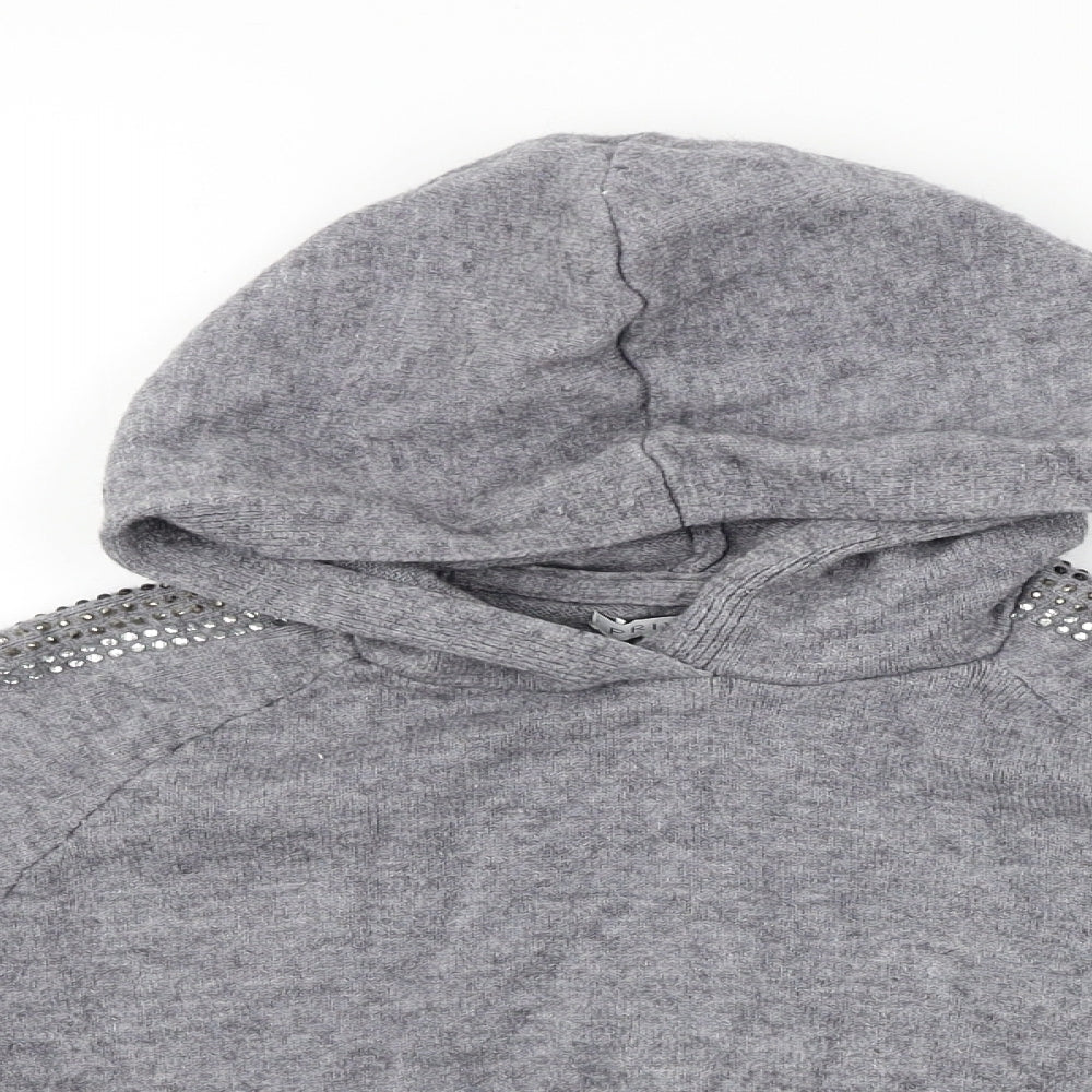 Primark  Girls Grey   Pullover Hoodie Size 7-8 Years