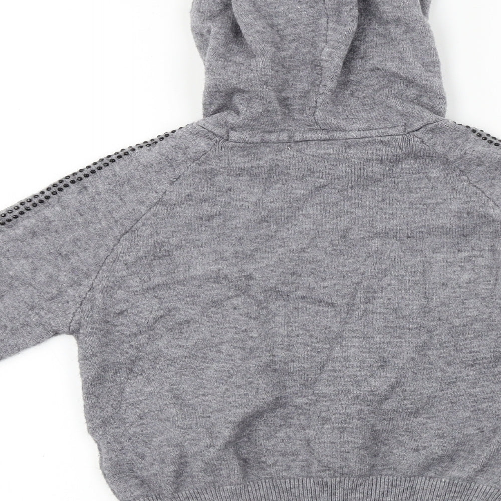 Primark  Girls Grey   Pullover Hoodie Size 7-8 Years