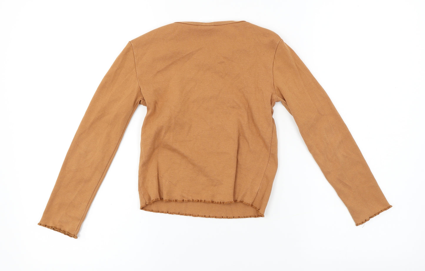 Zara  Womens Brown   Basic T-Shirt Size 8