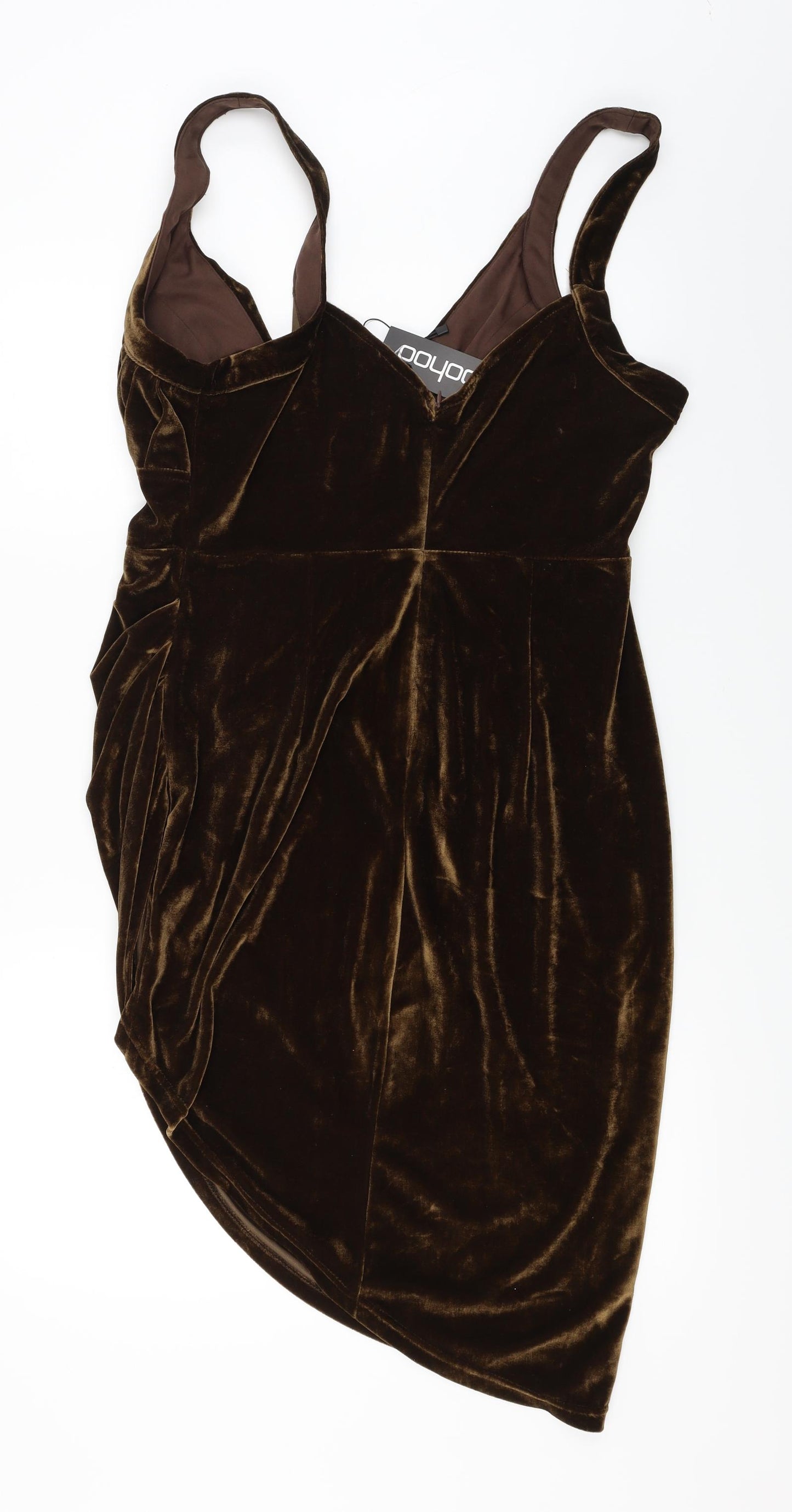 Boohoo  Womens Brown   Bodycon  Size 16