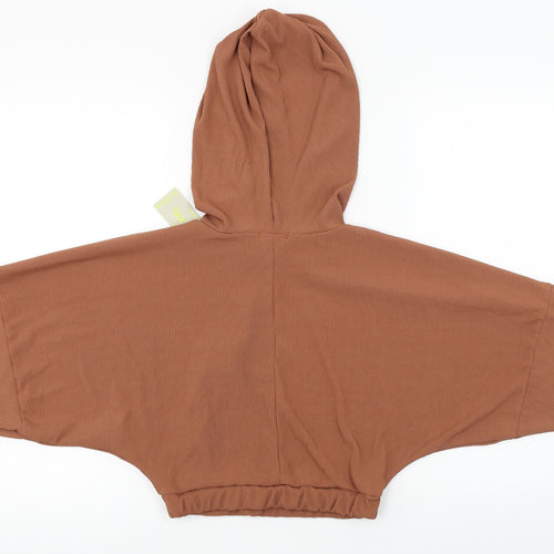 Boohoo  Womens Brown   Pullover Hoodie Size 10
