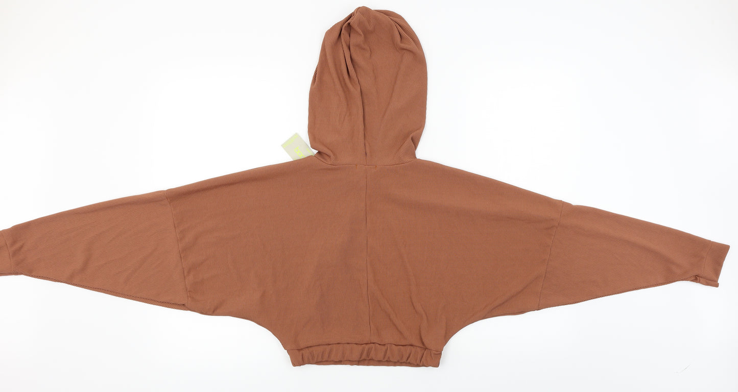 Boohoo  Womens Brown   Pullover Hoodie Size 10