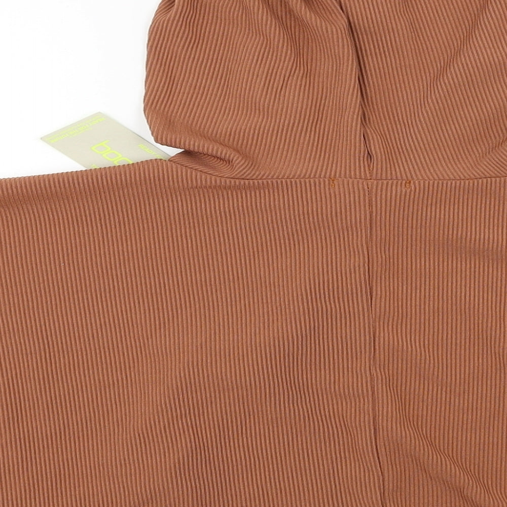 Boohoo  Womens Brown   Pullover Hoodie Size 10