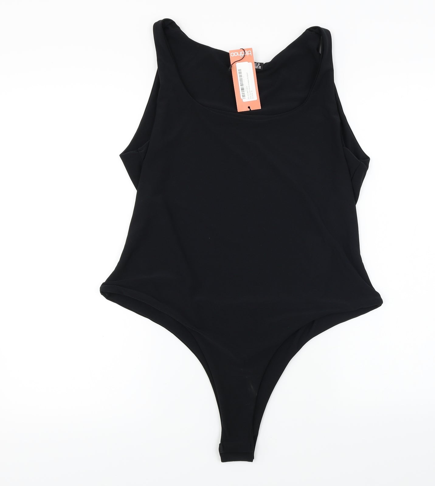 Boohoo  Womens Black   Bodysuit One-Piece Size 18