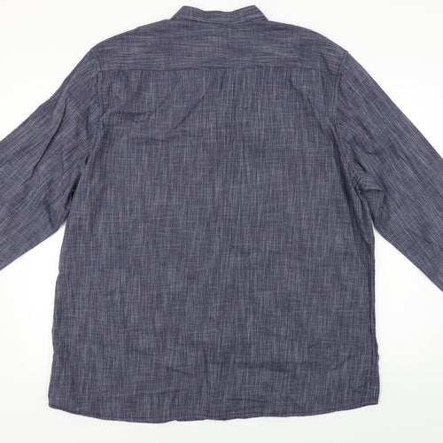 George  Mens Blue    Button-Up Size 2XL