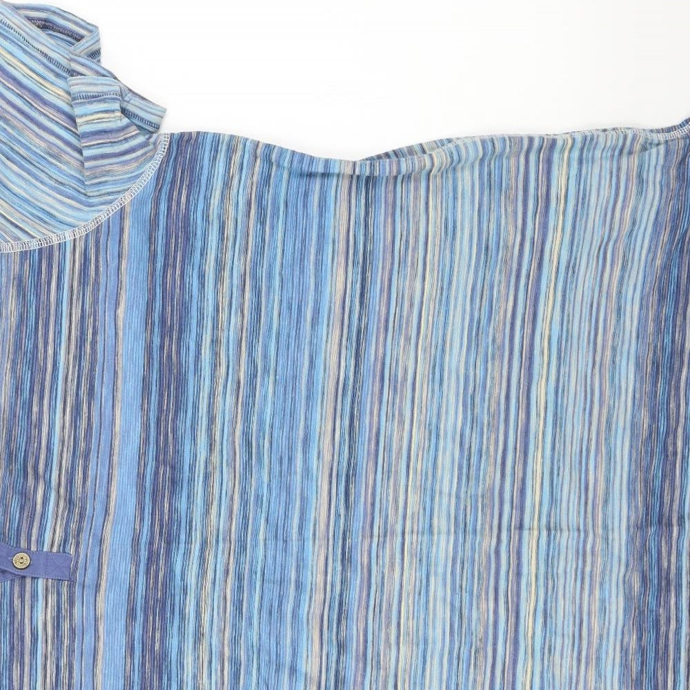MANTARAY    Mens Black Striped   T-Shirt Size XL